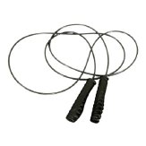 Deluxe Black Steel Cable Skipping Rope