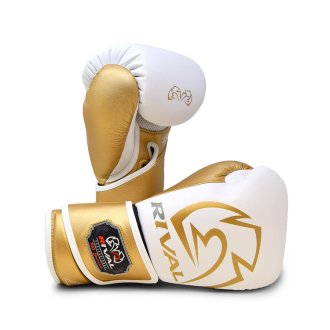 Rival RB100 Professional Bag Gloves - White/Gold