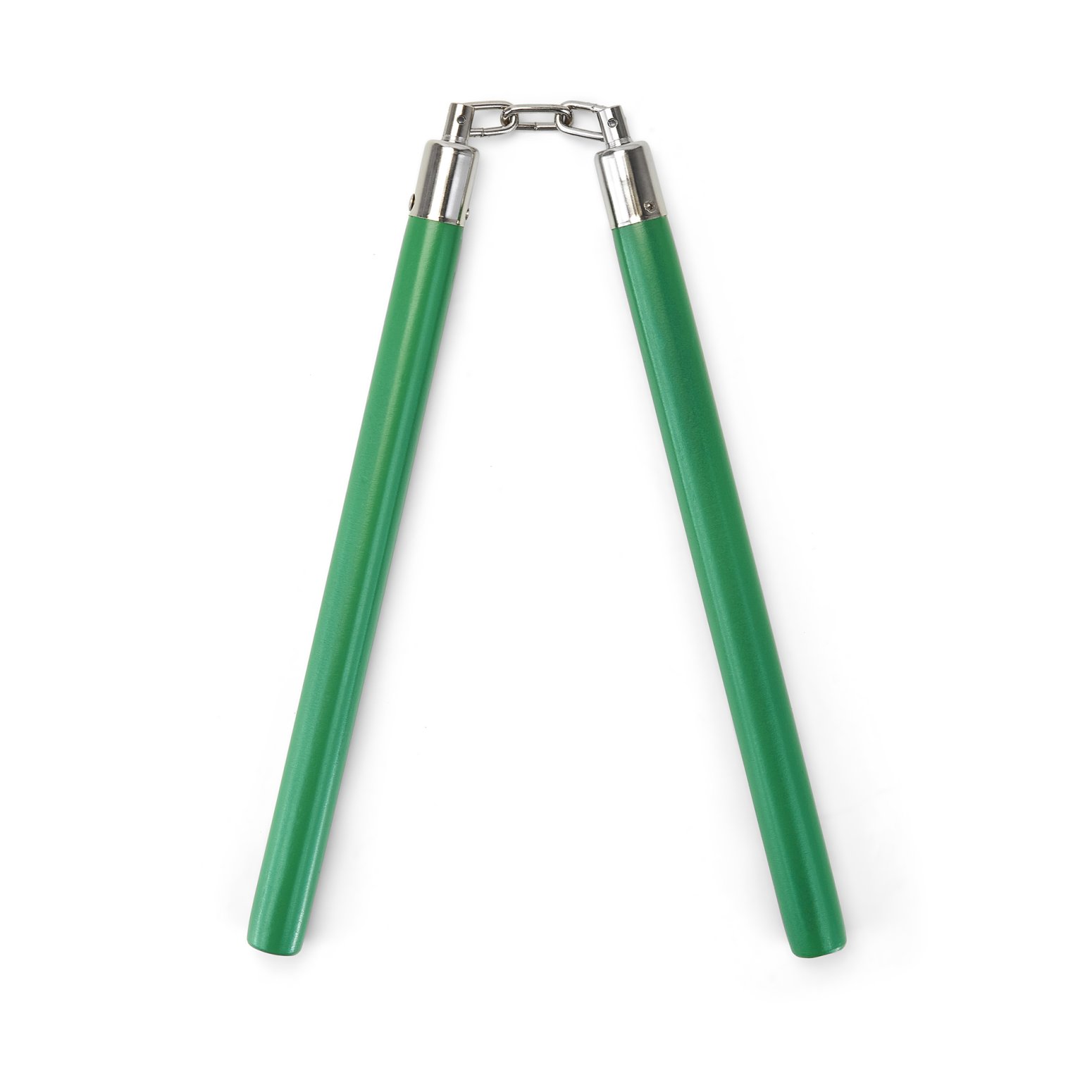 Competition Wooden Speed Nunchucks Chain 11\" - Green