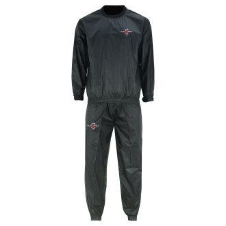 Playwell Premium Proffesional Sauna Suit - Black/Red