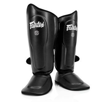 Fairtex SP9 Ultra Ergo Muay Thai Shin Pads - Black