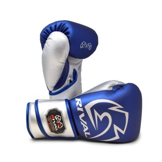 Rival RB100 Professional Bag Gloves - Blue/Silver