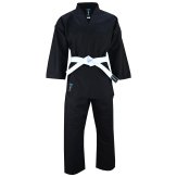 Adults Karate Polycotton Suit - Black 8oz