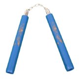 NR-021: Foam Nunchaku with Metal B/Bearing. All Blue