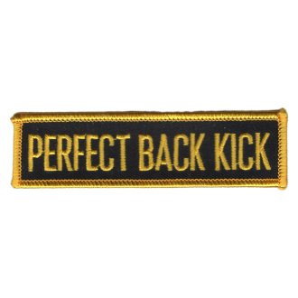 Merit Patch: Forms: Perfect Back Kick P114