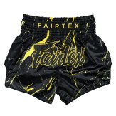 Fairtex Muay Thai Fight Shorts Black - Marble