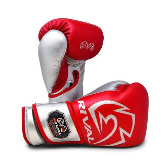 Rival RB100 Professional Bag Gloves - Red/Silver