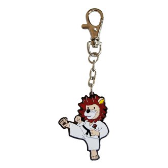 Lion Taekwondo Kick Key Chain Ring - H541