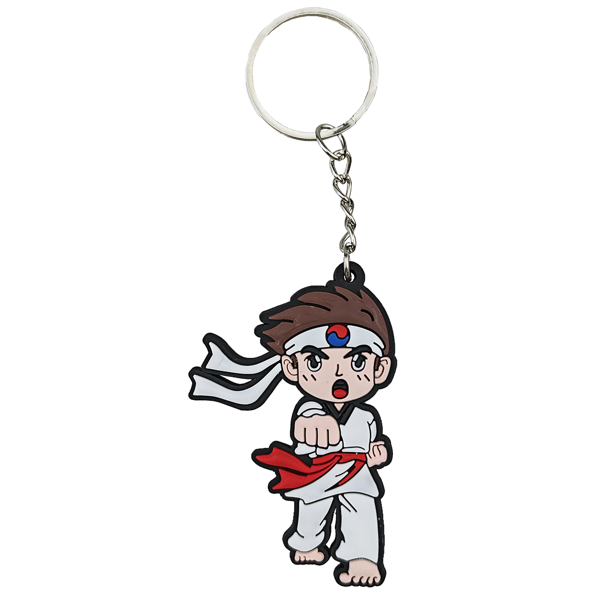 Childrens Taekwondo Rubber Key Chain ( H557 )