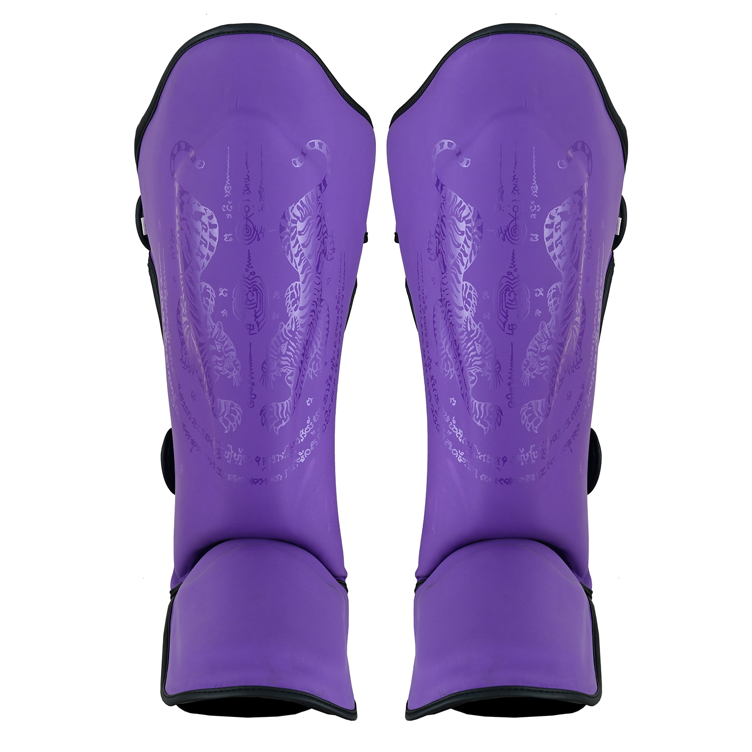 Ladies Muay Thai Twin Tiger Shin Instep Guards - Purple