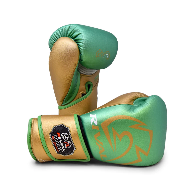 Rival RB100 Professional Bag Gloves - Green/Gold