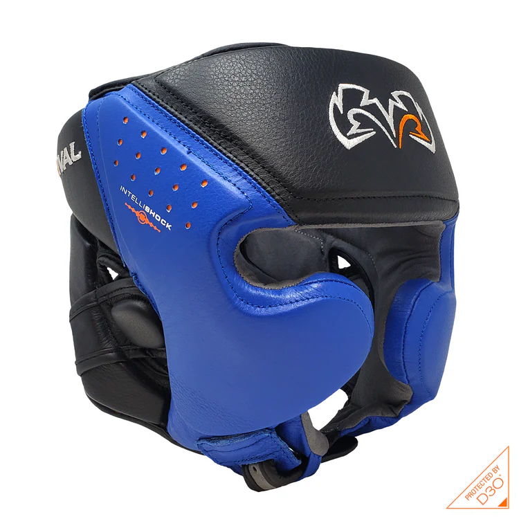 Rival Boxing RHG10 Intelli-Shock Training Head Guard - Blue/blac