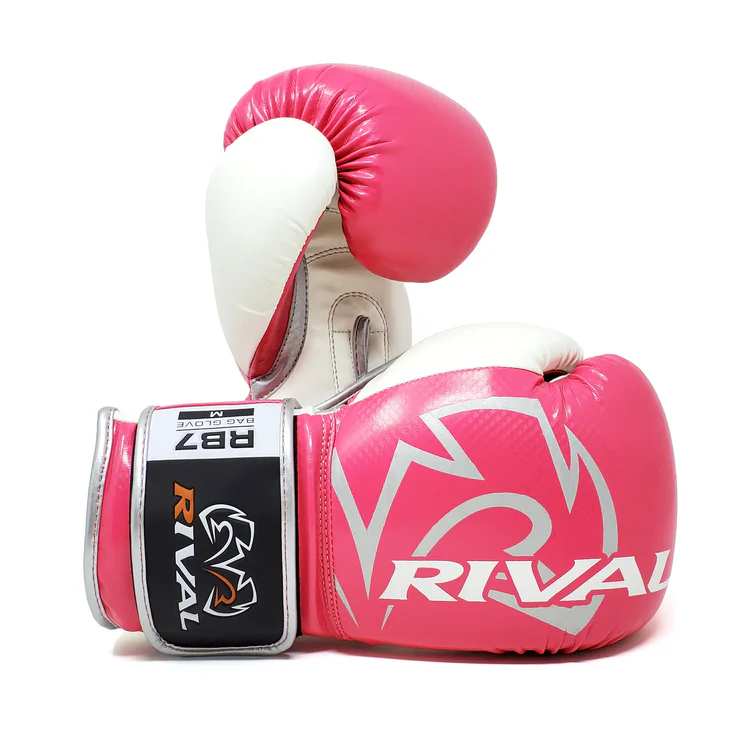 Rival Boxing RB7 Fitness Plus Bag Gloves Pink Padwork Mitts