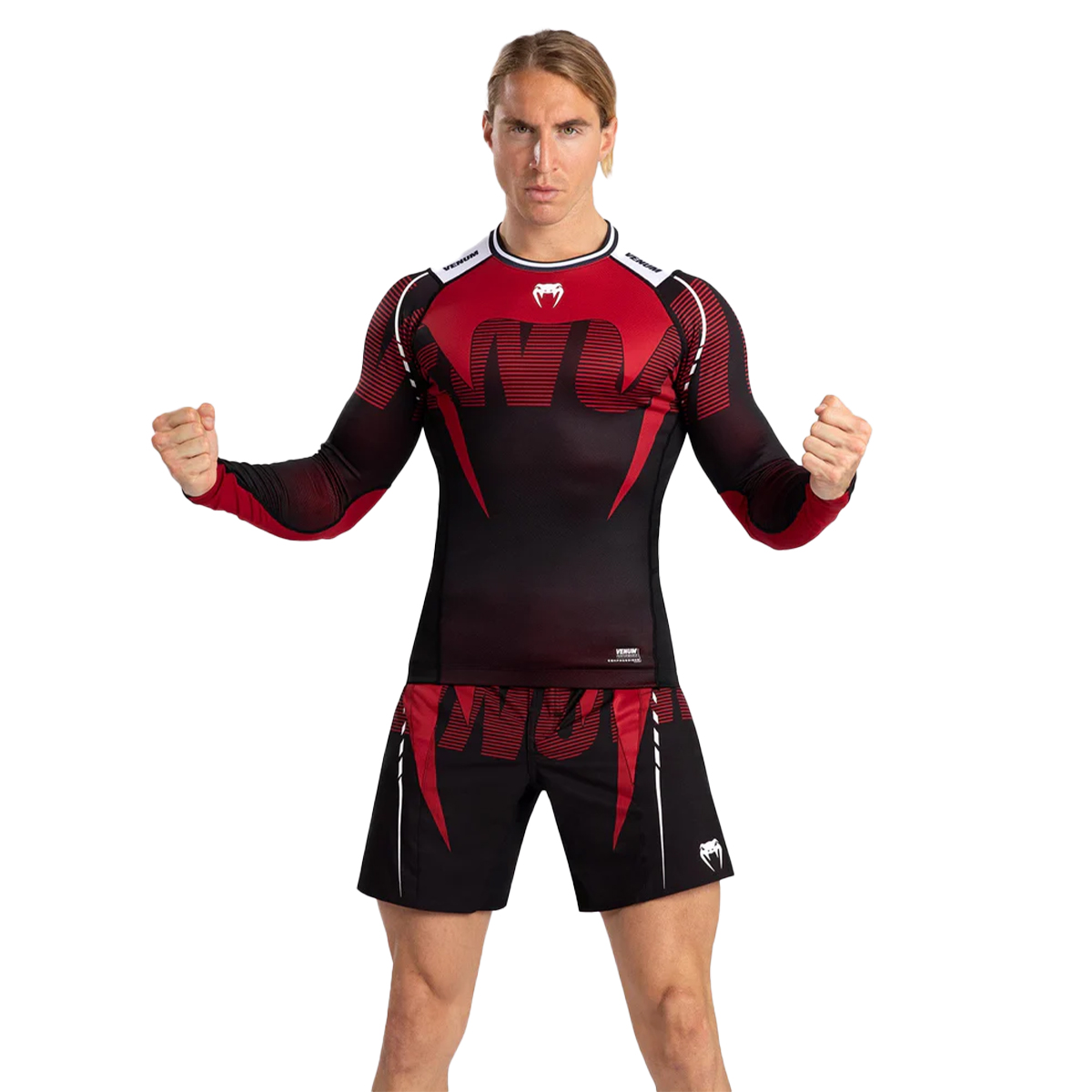 Venum Adrenaline MMA Long Sleeve Rashguard - Red