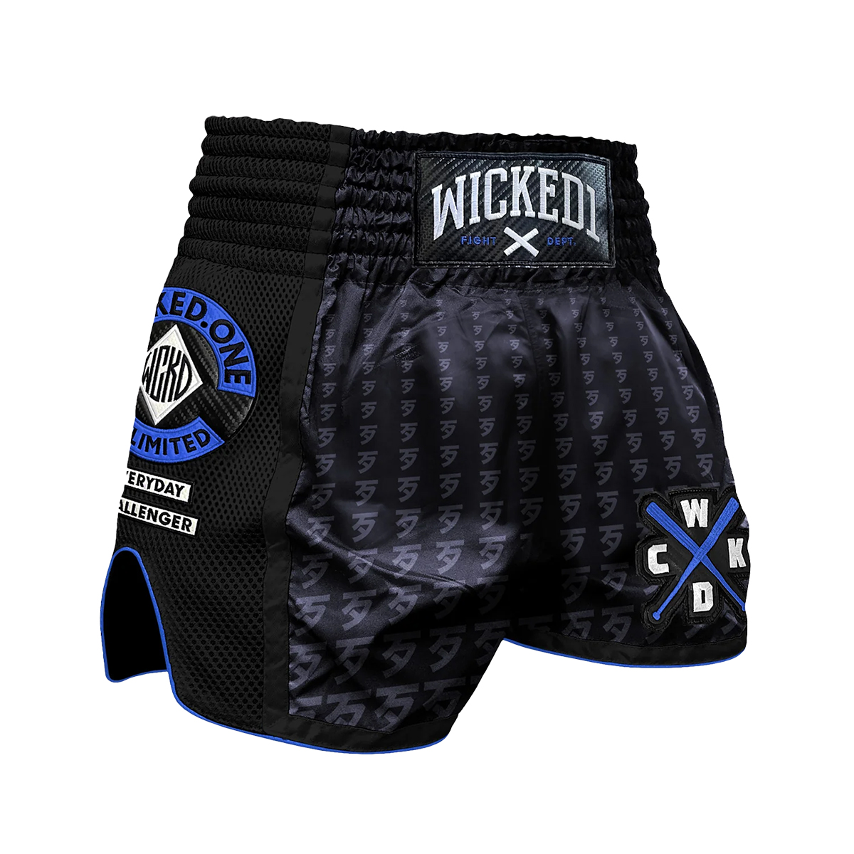 Wicked1 Infinite Muay Thai Shorts - Blue