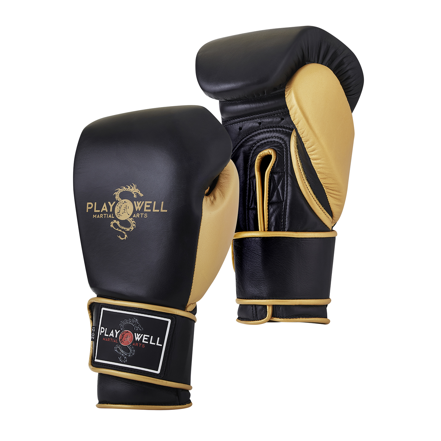 Playwell Premium \"Champion\" Leather Boxing Sparring Gloves