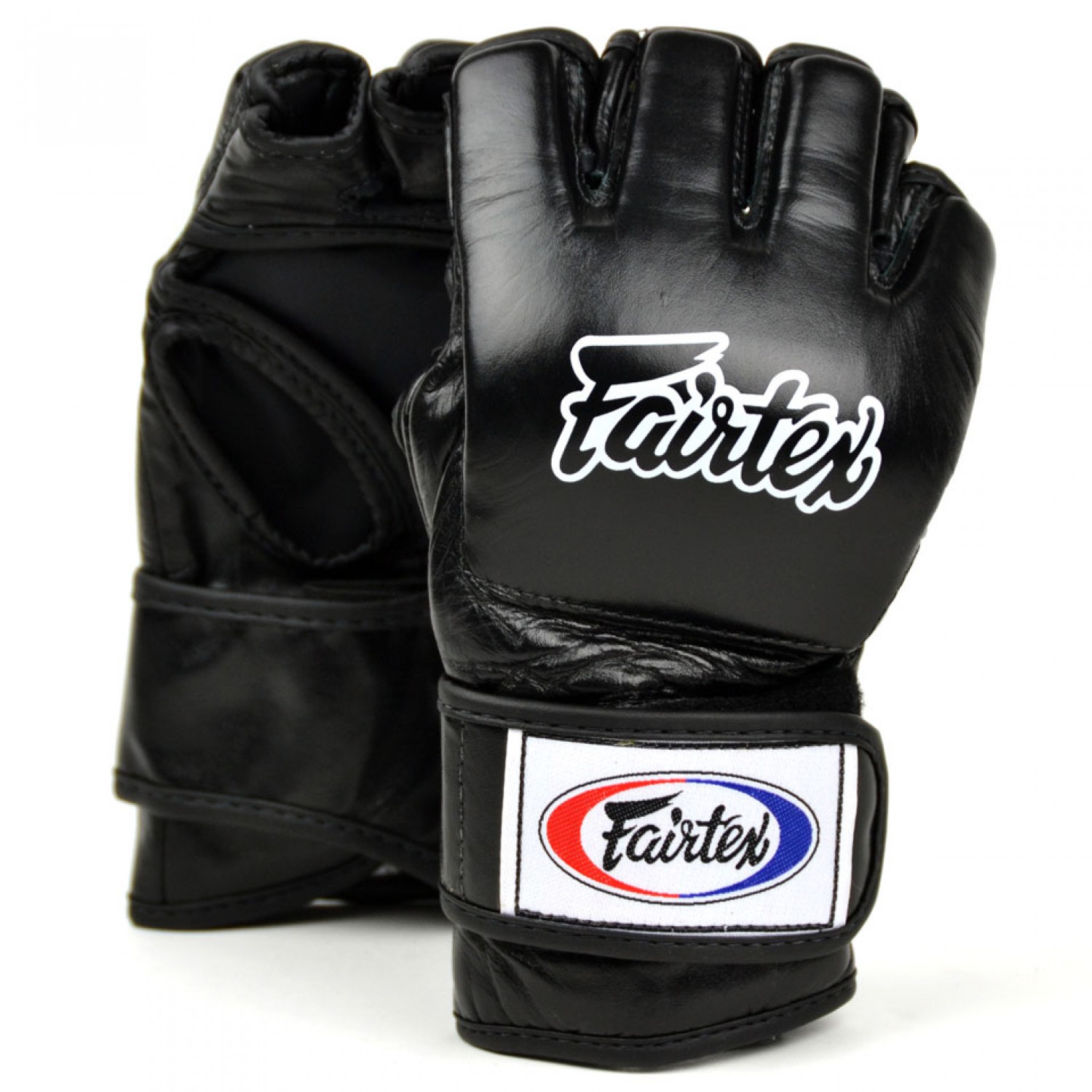 Fairtex Black FGV12 MMA Fight Gloves - 4oz - Click Image to Close