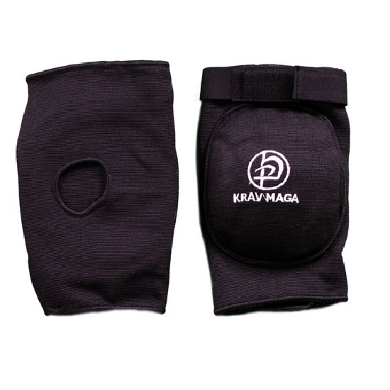 Krav Maga Black Deluxe Padded Elbow Pads - Adjustable Strap