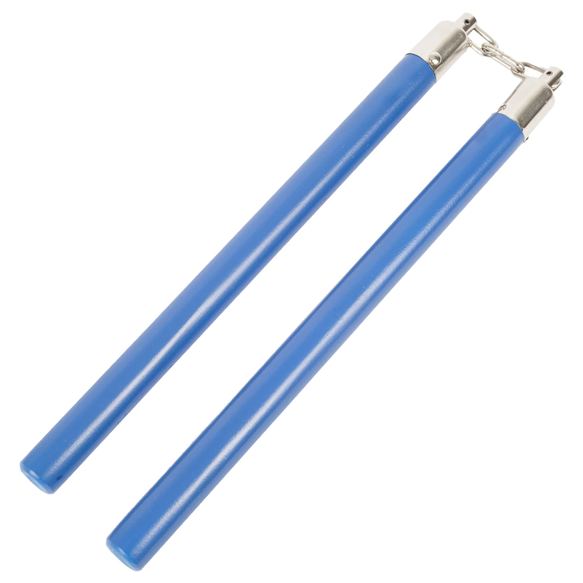 Competition Wooden Speed Nunchucks Chain 11\"- Blue