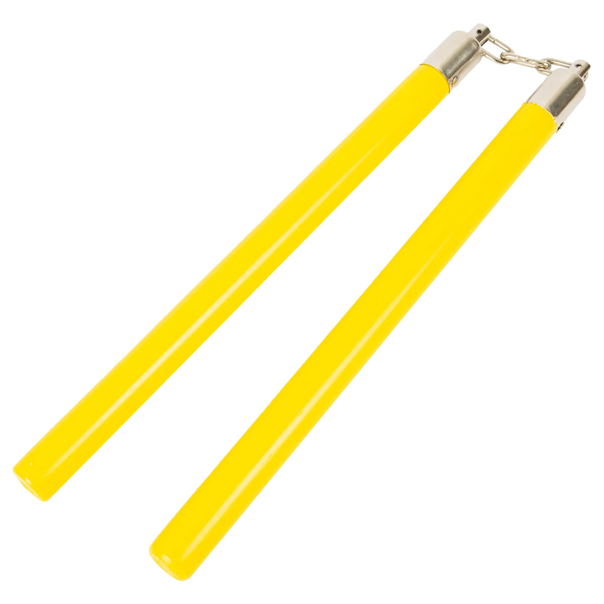 Competition Wooden Speed Nunchucks Chain 11\" - Yellow